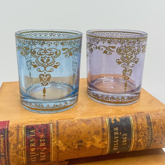 Vintage Moroccan Lowball Glasses & Shot Glass - 5 Pieces - Picture 2 of 6